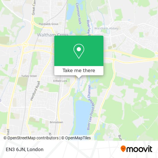 EN3 6JN map