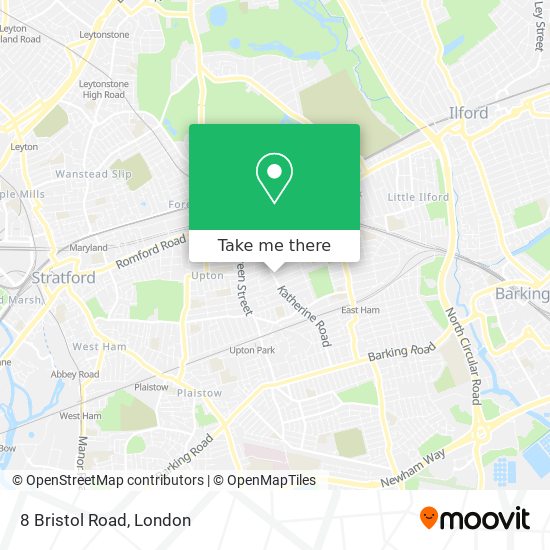 8 Bristol Road map