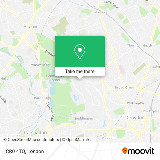 CR0 4TQ map