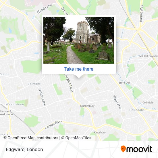 Edgware map
