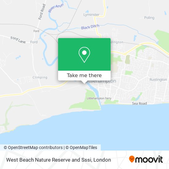West Beach Nature Reserve and Sssi map