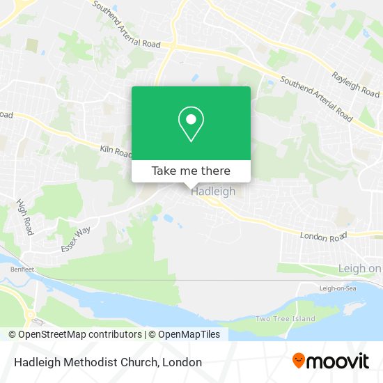 Hadleigh Methodist Church map