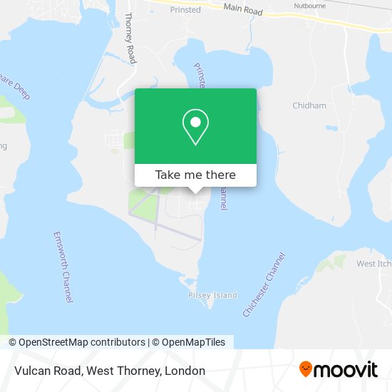 Vulcan Road, West Thorney map