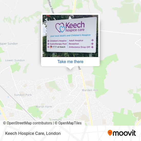 Keech Hospice Care map