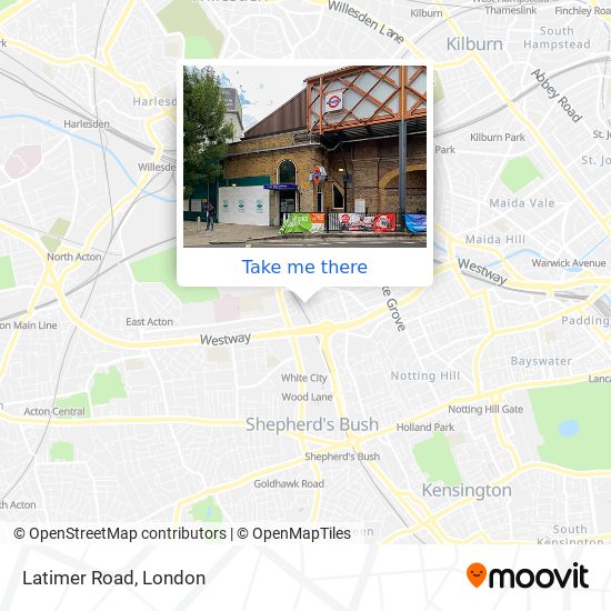 Latimer Road map