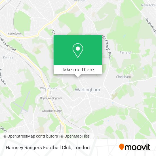 Hamsey Rangers Football Club map