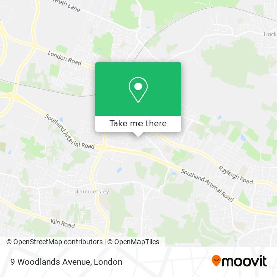 9 Woodlands Avenue map