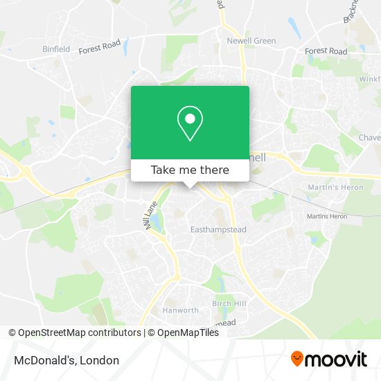 McDonald's map