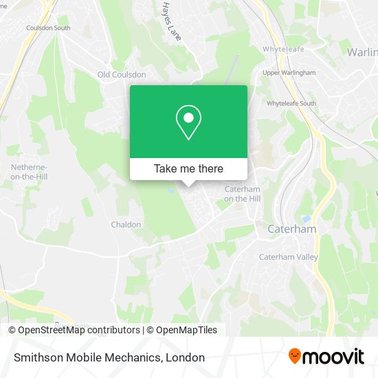Smithson Mobile Mechanics map