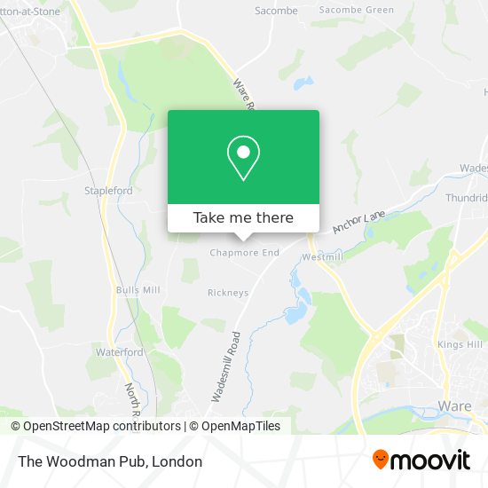 The Woodman Pub map