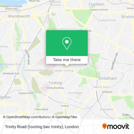 Trinity Road (tooting bec trinity) map