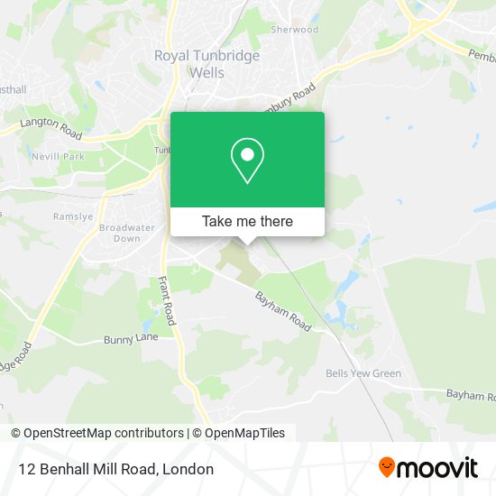 12 Benhall Mill Road map