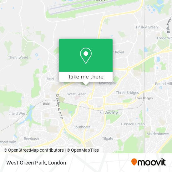 West Green Park map