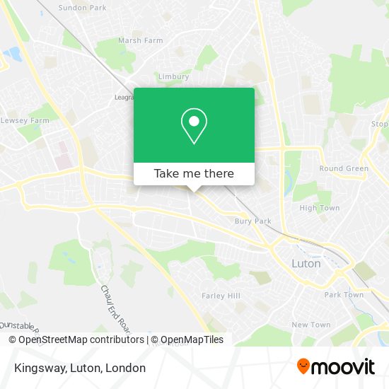 Kingsway, Luton map