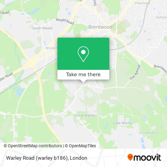 Warley Road (warley b186) map