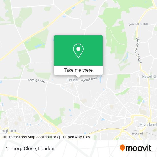 1 Thorp Close map