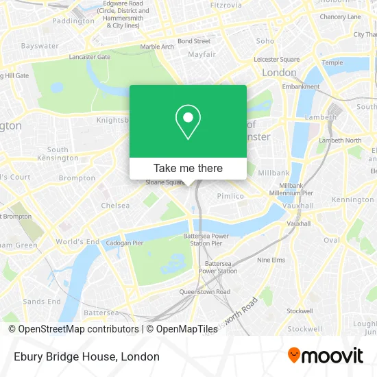 Ebury Bridge House map