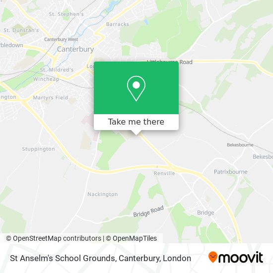 St Anselm's School Grounds, Canterbury map