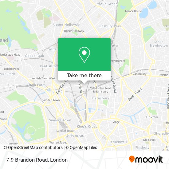 7-9 Brandon Road map