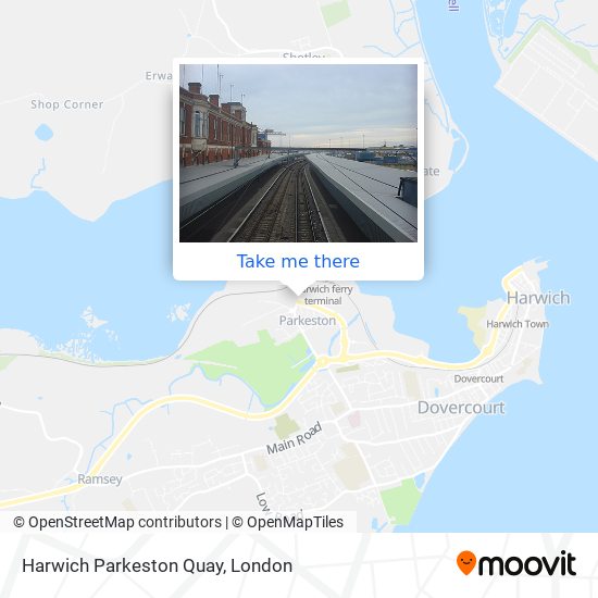Harwich Parkeston Quay map