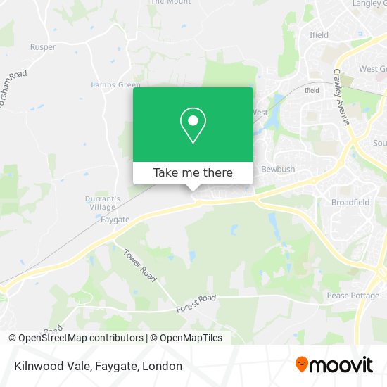 Kilnwood Vale, Faygate map