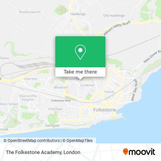 The Folkestone Academy map