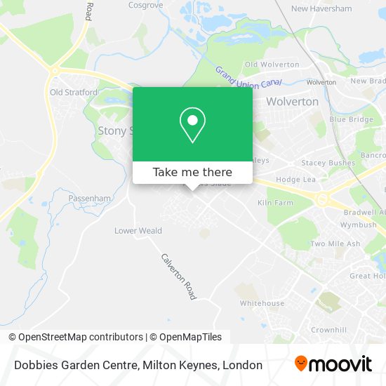 Dobbies Garden Centre, Milton Keynes map