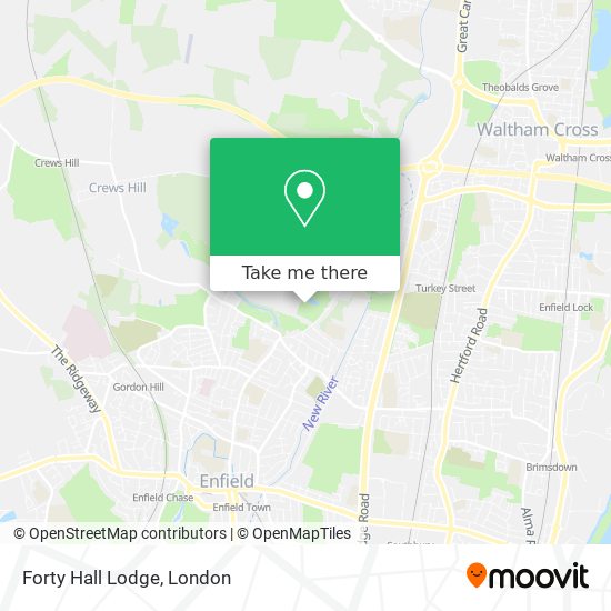 Forty Hall Lodge map
