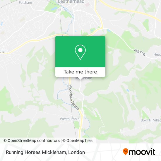 Running Horses Mickleham map