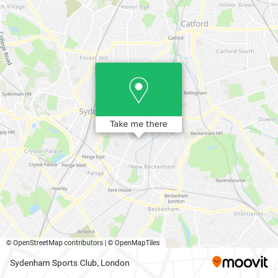 Sydenham Sports Club map