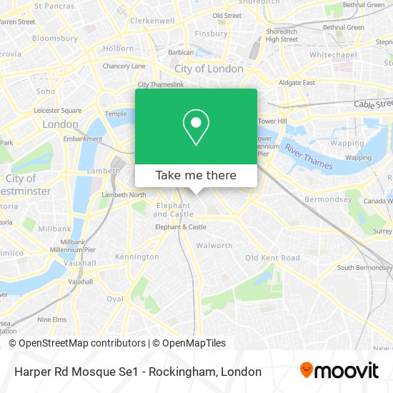 Harper Rd Mosque Se1 - Rockingham map