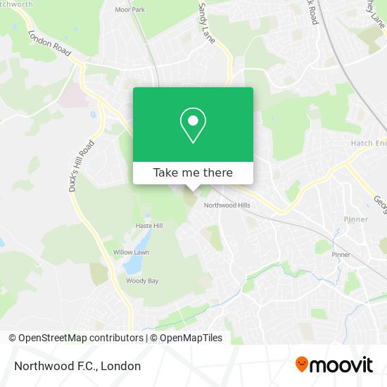 Northwood F.C. map