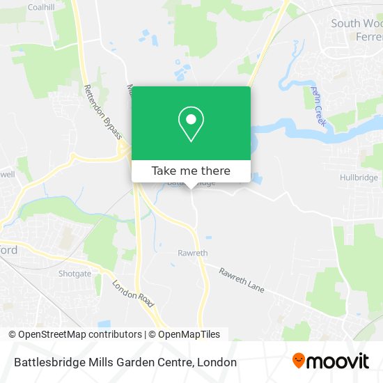 Battlesbridge Mills Garden Centre map