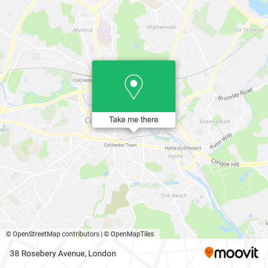 38 Rosebery Avenue map