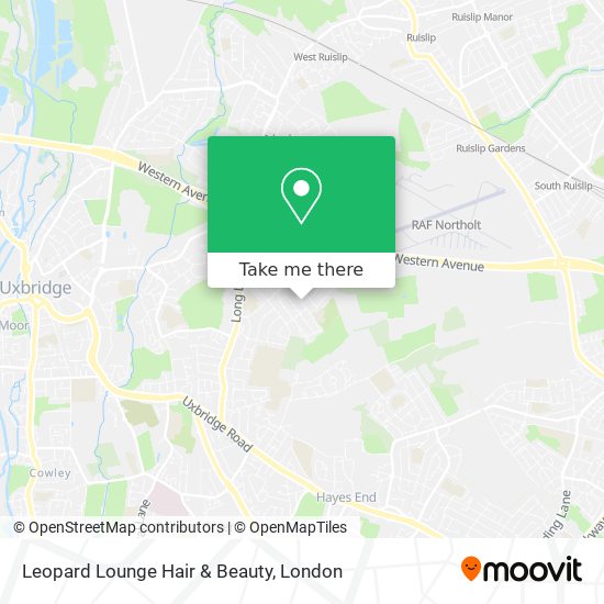 Leopard Lounge Hair & Beauty map