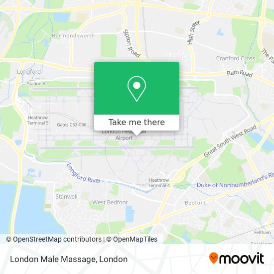 London Male Massage map