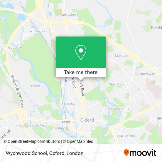 Wychwood School, Oxford map