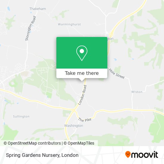 Spring Gardens Nursery map