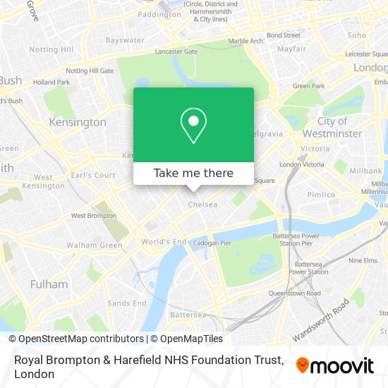 Royal Brompton & Harefield NHS Foundation Trust map