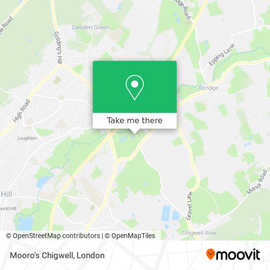 Mooro's Chigwell map