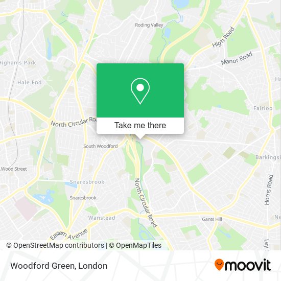 Woodford Green map