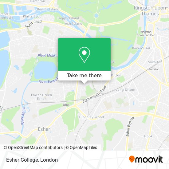 Esher College map