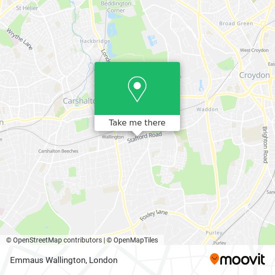 Emmaus Wallington map