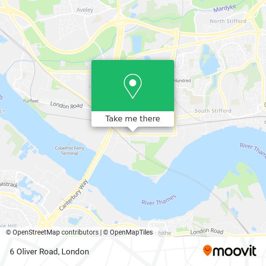 6 Oliver Road map