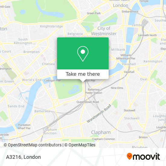 A3216 map