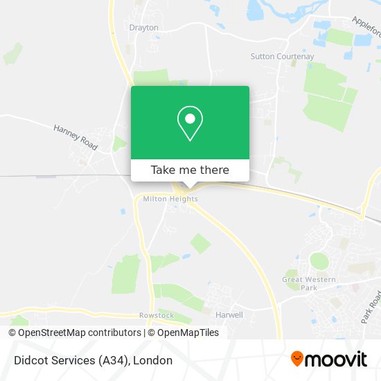 Didcot Services (A34) map