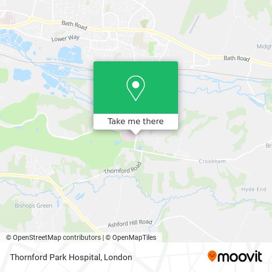 Thornford Park Hospital map