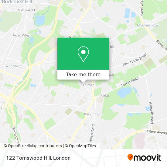 122 Tomswood Hill map