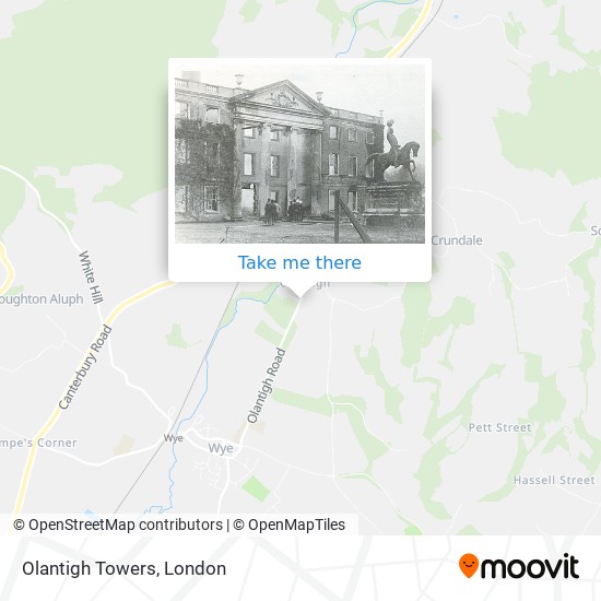 Olantigh Towers map