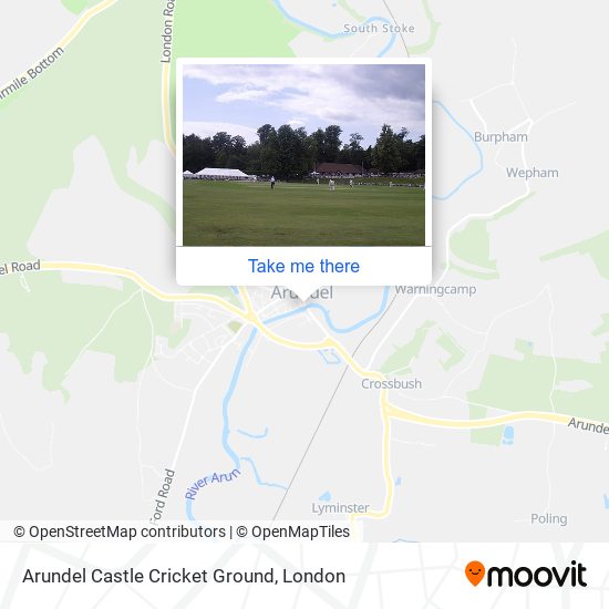Arundel Castle Cricket Ground map